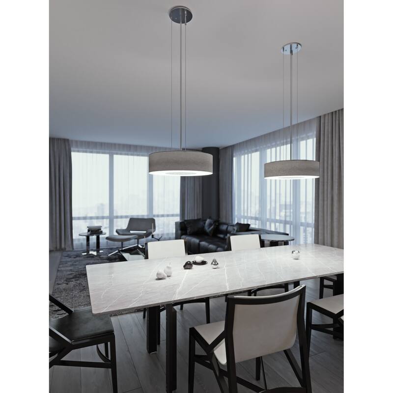 AFX MCP1214MB-GY Montclair 2 Light 13" Wide Suspension Pendant