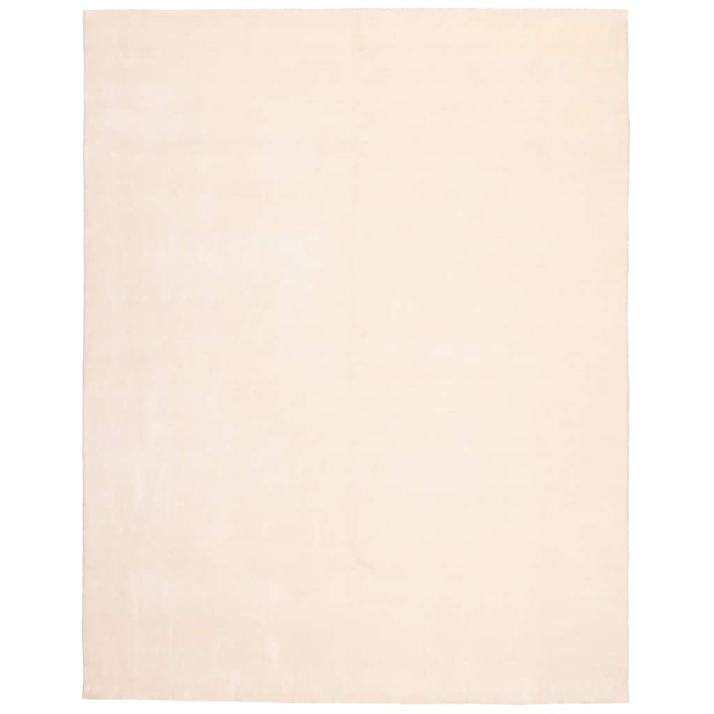 ECARPETGALLERY Hand Loomed Ananda White Viscose, Wool Rug - 9'0 x 12'0
