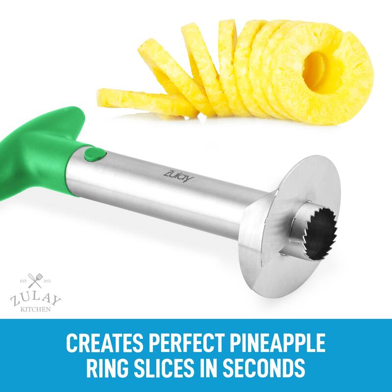 Zulay Kitchen Pineapple Cutter and Corer with Triple Reinforced Stainless Steel