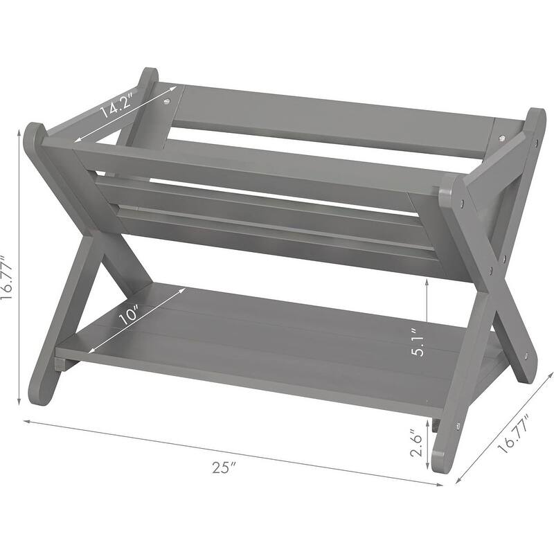 Kids Bookshelf with Caddy, Toddler Bookshelf
