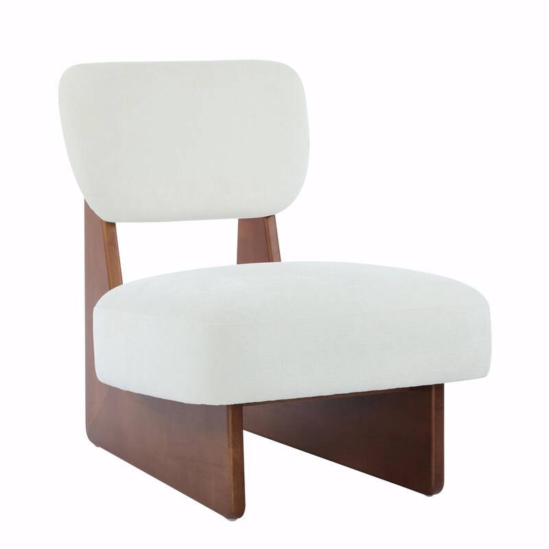 Minimalist Accent Chairs Set - Wood Frame