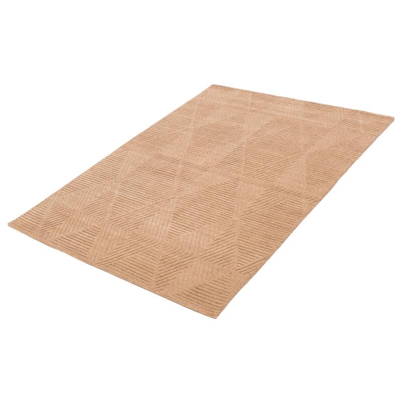 Kashkuli Gabbeh Tan Rug 5'3" x 7'7" - 5'3 x 7'7