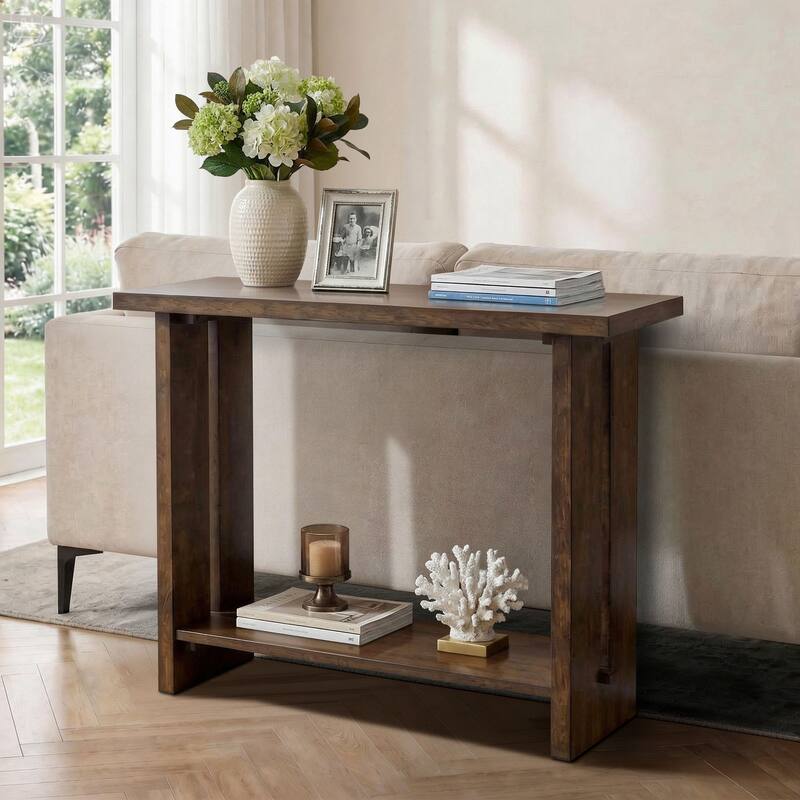 Martha Stewart Lily Pond Shiloh Console Table - 47.75"W x 16.75"D x 34"H