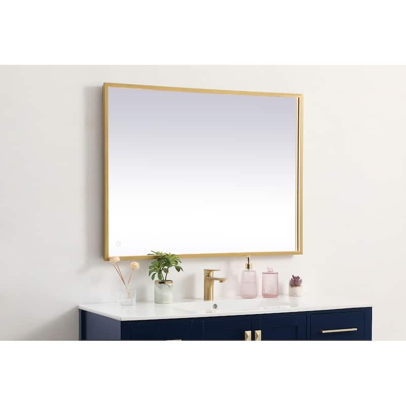 Indigo Home 30x40 inch LED mirror with adjustable color temperature