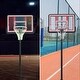 preview thumbnail 12 of 16, Portable 4.76-10ft Height Adjustable Waterproof Basketball Hoop Basketball System with LED Basketball Hoop Colorful Lights