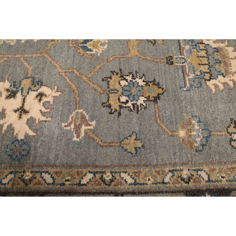 ECARPETGALLERY Hand-knotted Finest Agra Jaipur Teal Wool Rug - 7'11 x 9'9