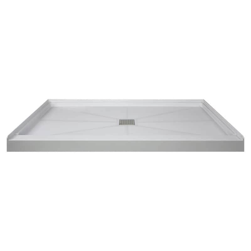 Transolid FL6034C FL-Series 60" x 34" Rectangular Shower Base with