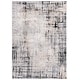 preview thumbnail 33 of 72, SAFAVIEH Meadow Bertrande Modern Abstract Rug 4' x 6' - Light Grey/Black - Rectangle