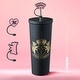 preview thumbnail 1 of 19, Juicy Couture Hydration Stainless Steel Couture Cup 6-Piece Set 24oz - Black