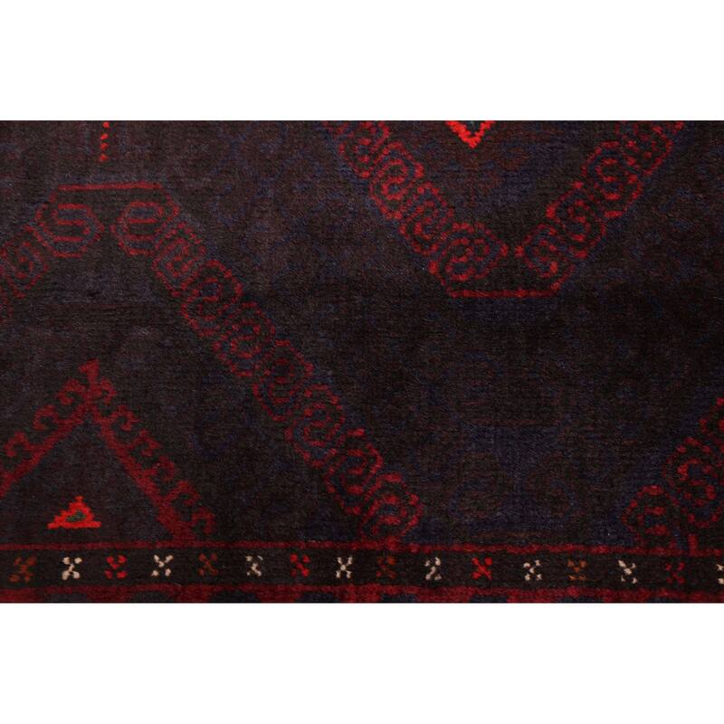 ECARPETGALLERY Hand-knotted Teimani Dark Brown Wool Rug - 3'7 x 6'4