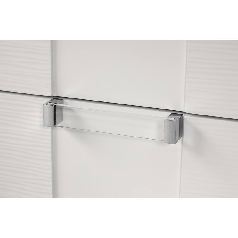 Genoa White 6-Drawer 62 in. W Dresser