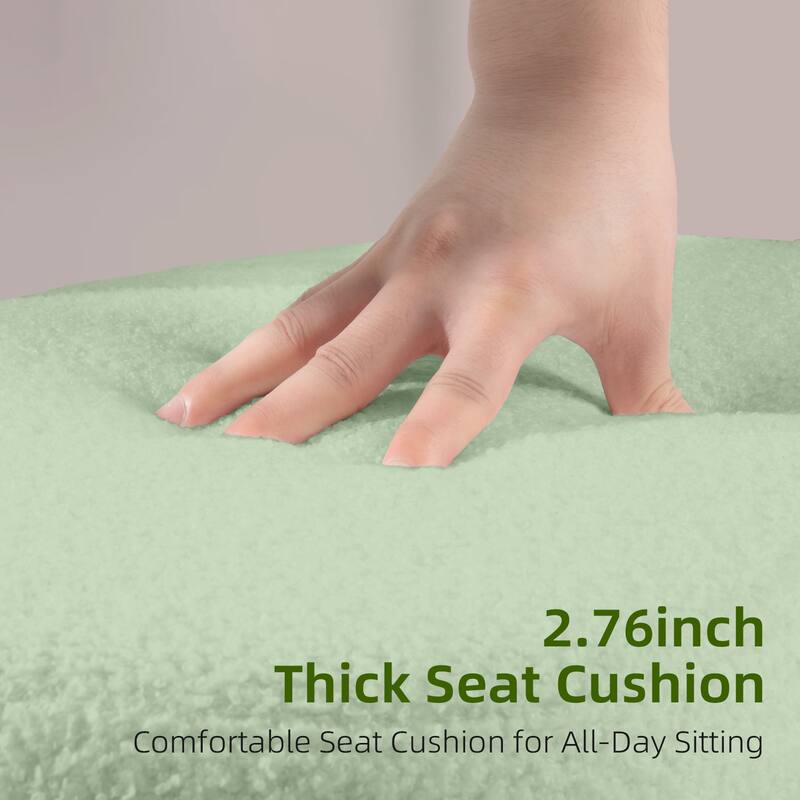 BOSSIN Adjustable Ergonomic Office Chair - Cross-Legged Kneeling Design for Meditation, Yoga Support with Wheels,Back Rest,White