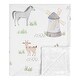 preview thumbnail 1 of 5, Farm Animals Collection Boy Girl Baby Receiving Security Swaddle Blanket - Watercolor Farmhouse Horse Cow Sheep Pig