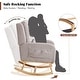 preview thumbnail 19 of 66, HOMYKA 27.5" Wide Rocking Chair for Nursery