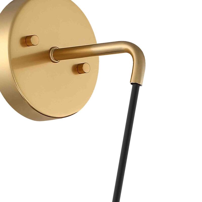 Modern Metal Battery Operated Armed Lights Wall Sconce Set of 2