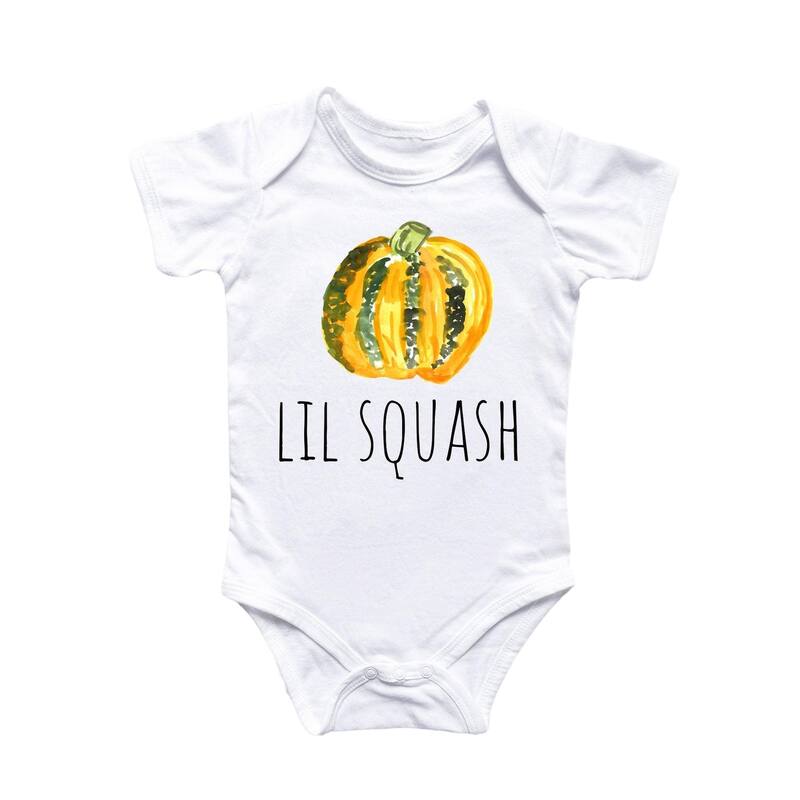 Squash Fat Pumpkin - Baby Boy Girl Clothes Infant Bodysuit Funny Cute Newborn - Blue - 0-3M