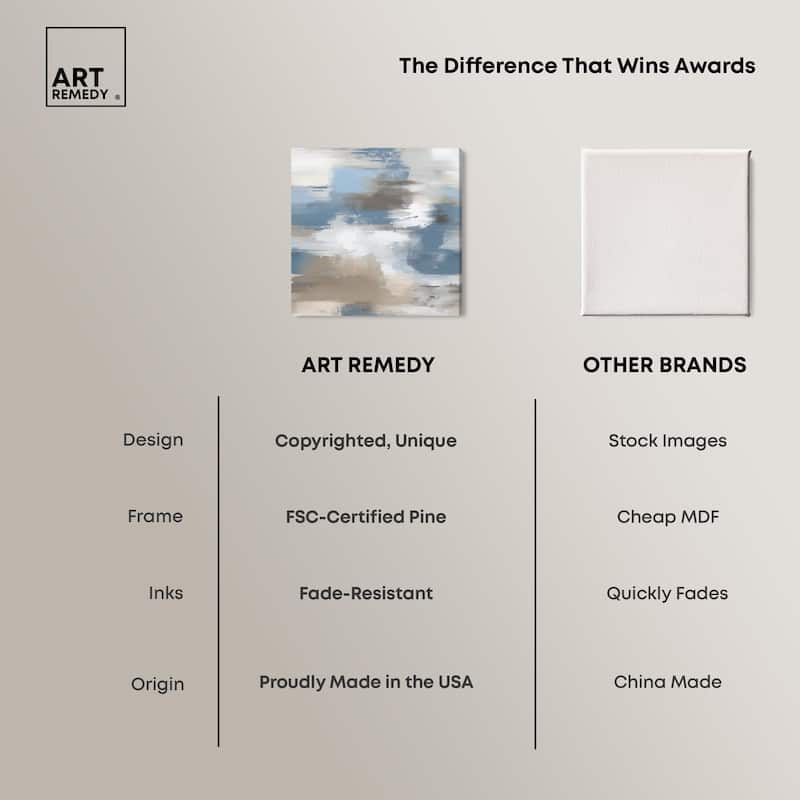Sand and Snow Canvas by Art Remedy, Gallery Wrapped