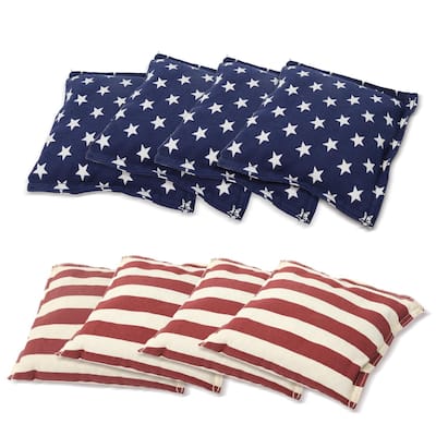 GSE™ Set of 8 Regulation Size Cornhole Bean Bags. Corn Hole Board Toss Game Replacement Bean Bags