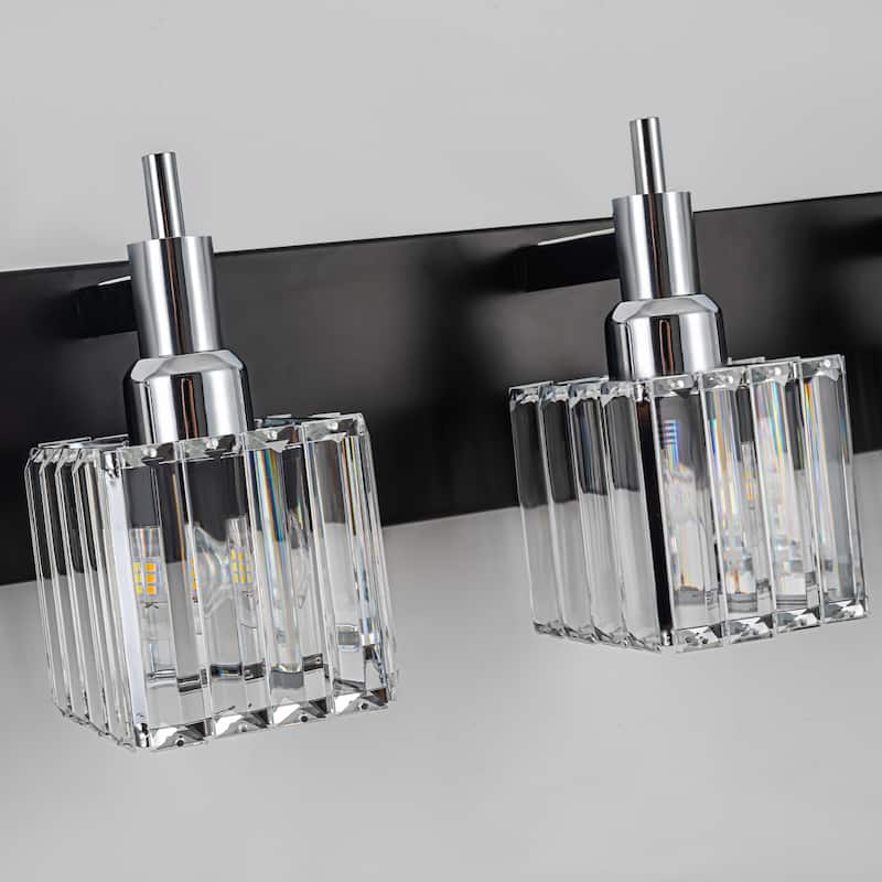 2/3/4-Light Modern Bathroom Crystal Vanity Light Wall Sconces