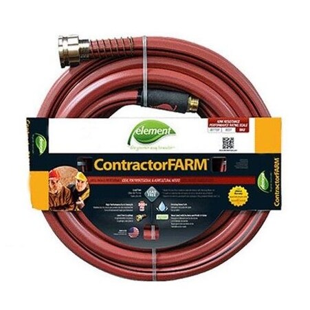 Shop Element Elcf58050 Contractor Farm Water Hose Brick 5 8 X 50 Red Single On Sale Overstock 13428613
