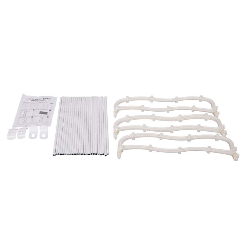 Wall-mounted White 12-Layer Shoe Rack