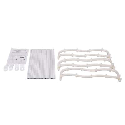 Wall-mounted White 12-Layer Shoe Rack