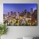 preview thumbnail 8 of 6, Houston Texas Skyline Premium Gallery Wrapped Canvas - Ready to Hang