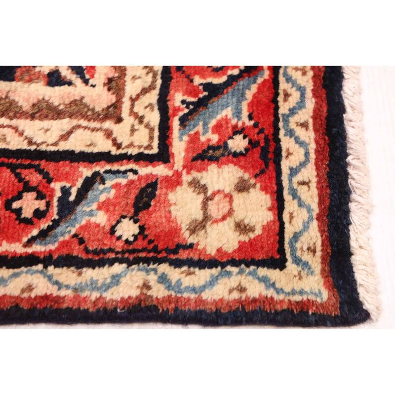 ECARPETGALLERY Hand-knotted Andelz Dark Navy Wool Rug - 3'1 x 10'10