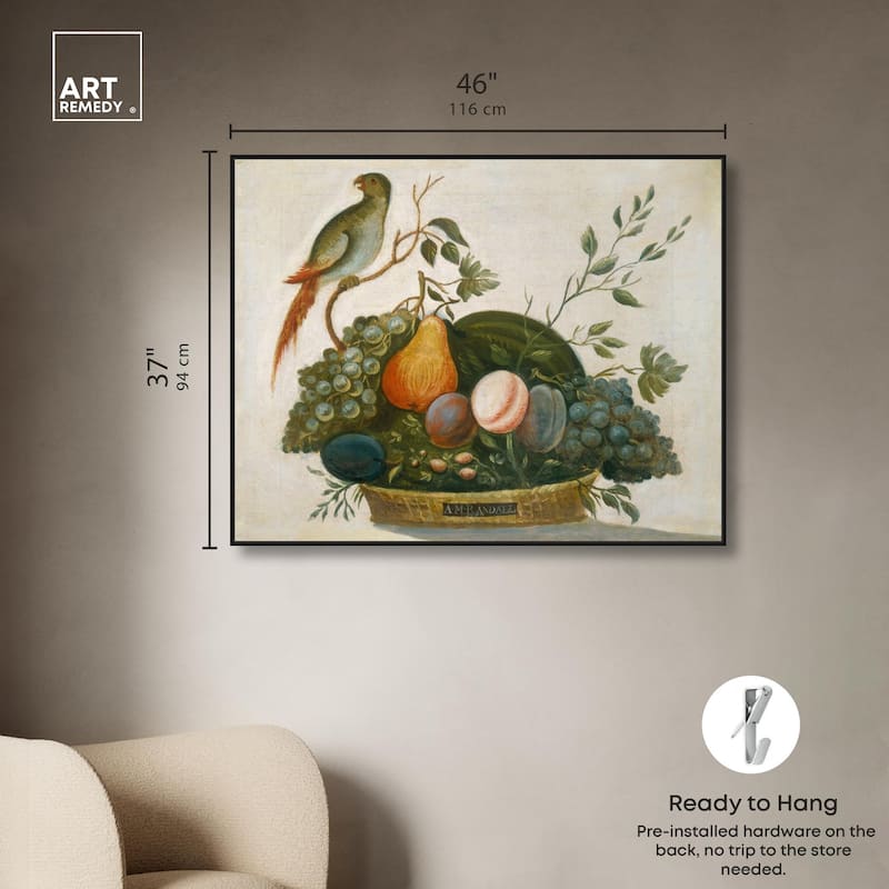 Randall Fruit with Parrot 1777 Canvas by Art Remedy