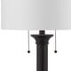 preview thumbnail 9 of 7, SAFAVIEH Lighting 35-inch Estilo Column Dark Grey Table Lamp (Set of 2)