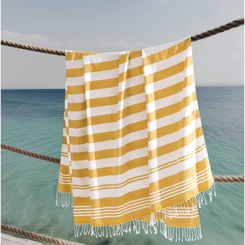 Oceanfront Resort Salty Stripe 4 Pack Sand Free Beach Towel