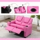 preview thumbnail 11 of 12, AVAWING Faux Leather Kids Recliner Lounge Sofa Chair