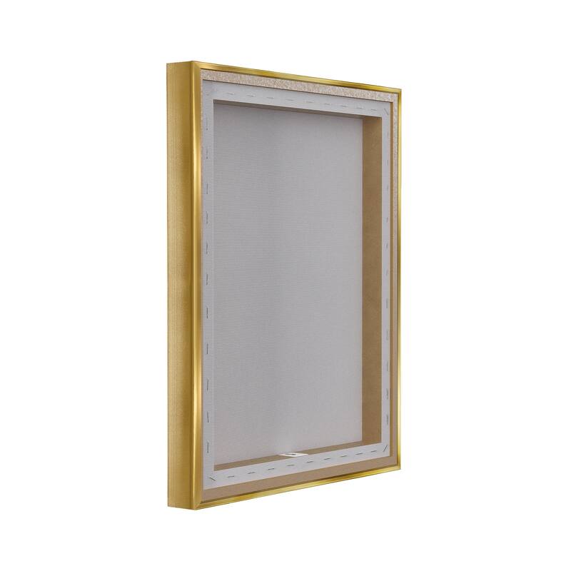 Stupell Bees & Floral Architecture Framed Floater Canvas Wall Art Design by Lil' Rue