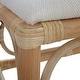 preview thumbnail 8 of 6, Upholstered vanity bench - 24" - white and brown