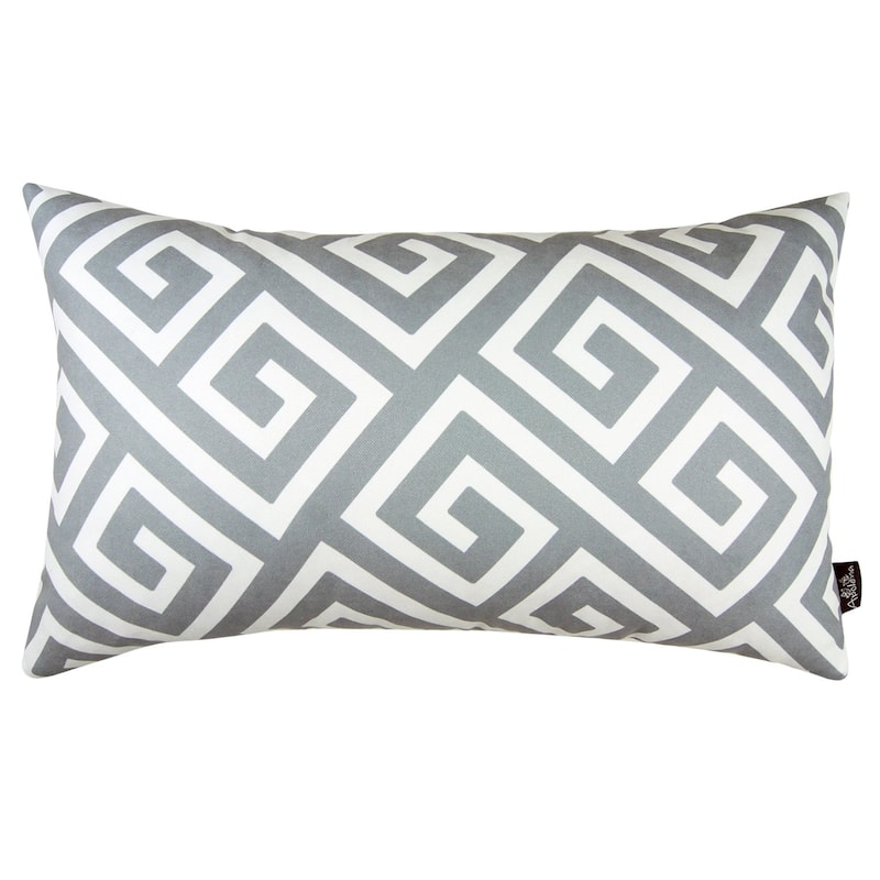 Greek Key Lumbar Throw Pillow Cover