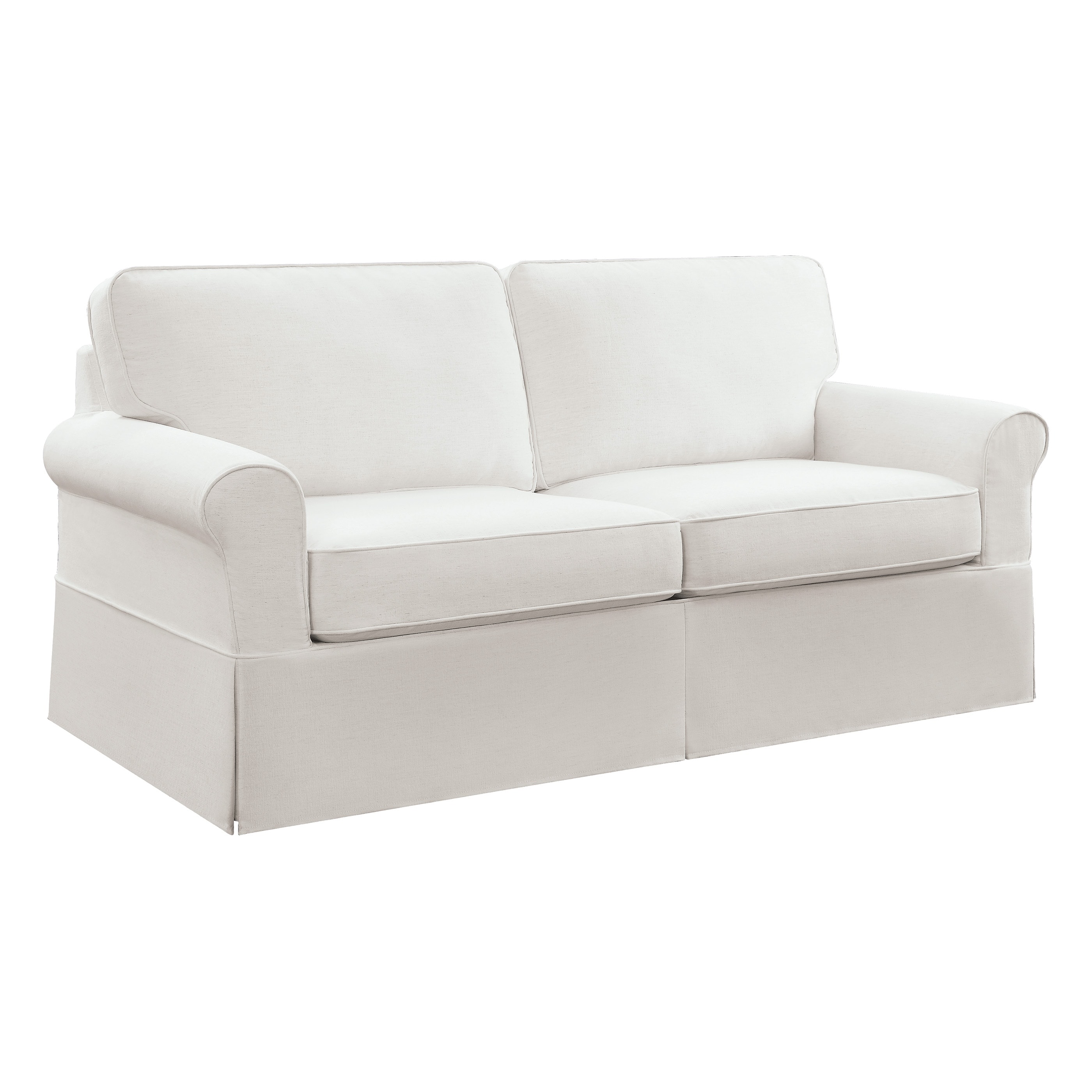 Porch & Den Zuni Mid-century Slip Cover Sofa - On Sale - Bed