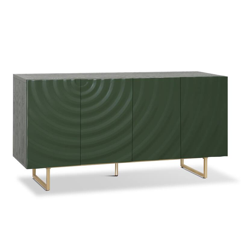 Christopher Knight Home - Oliver 60" Sideboard with Textured Doors and Adjustable Shelves