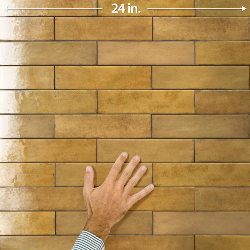 Merola Tile Tribeca Studio Pollen 2-3/8" x 9-5/8" Porcelain Wall Tile