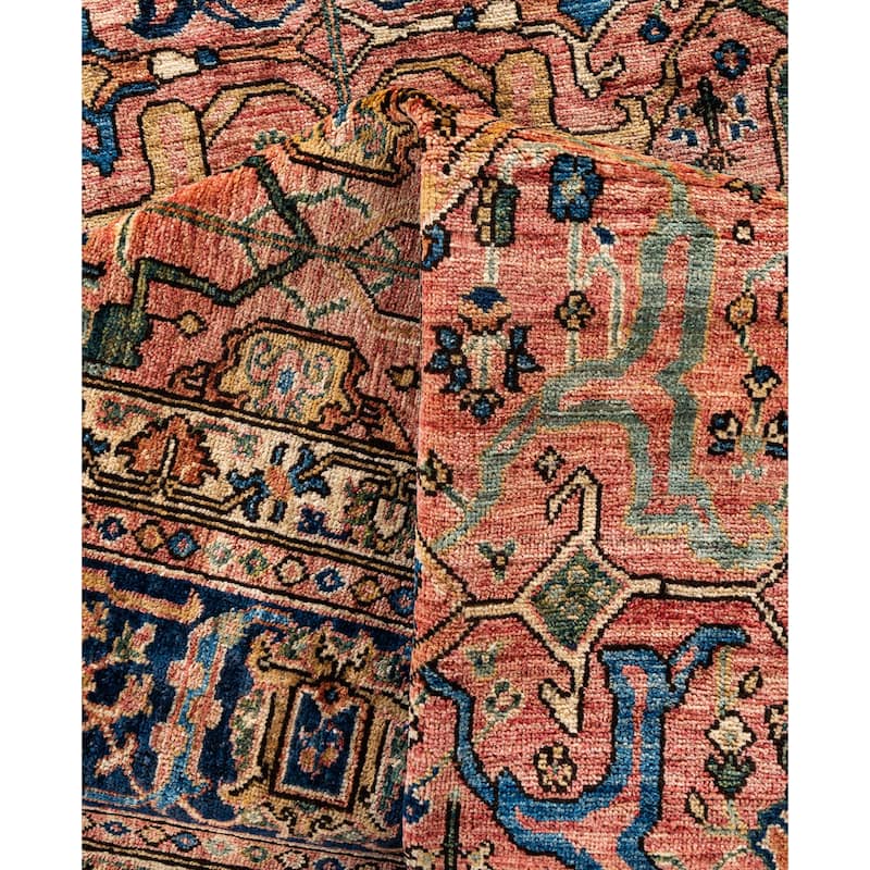 Serapi One-of-a-Kind Hand-Knotted Area Rug - Pink - 9' 2" x 12' 1"
