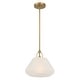 preview thumbnail 4 of 7, Minka Lavery 197 Orion 12" Wide Pendant with Etched Glass Shade