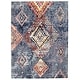 preview thumbnail 19 of 53, ECARPETGALLERY Morocco Mosaique Southwestern Rug 5'3" x 7'3" - Blue