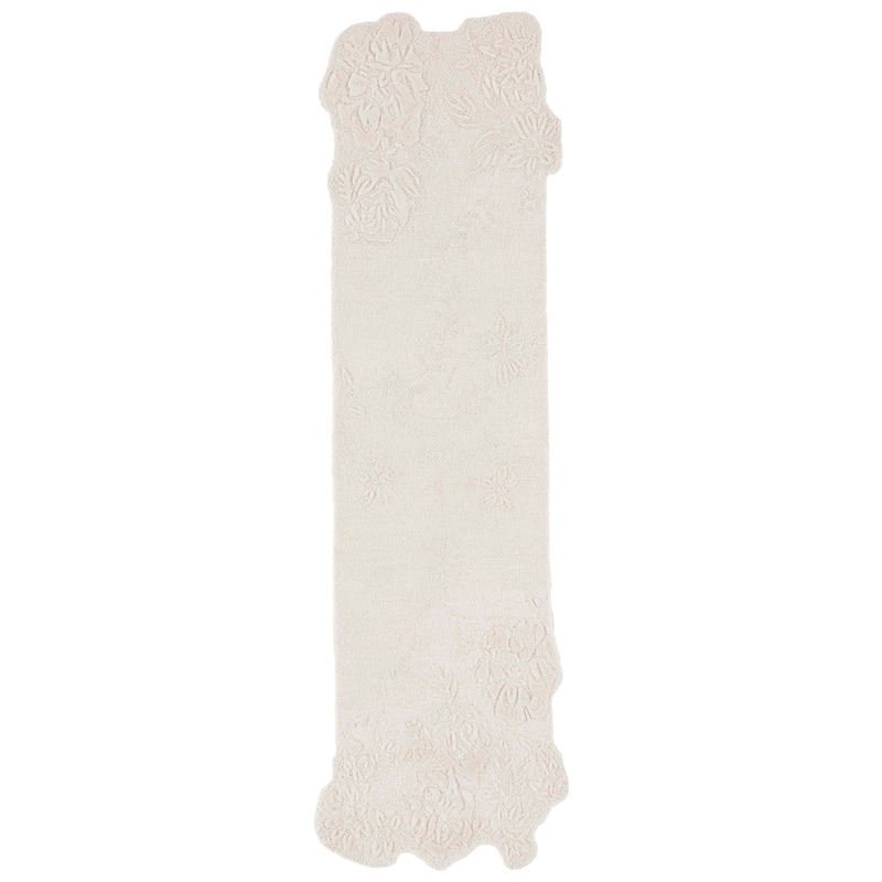SAFAVIEH Handmade Mykonos Þorbjorg Modern Wool Rug - 2'3" x 8' Runner - Ivory