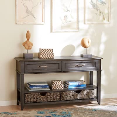 Mill Creek Peppercorn 2 Drawer Sofa Table