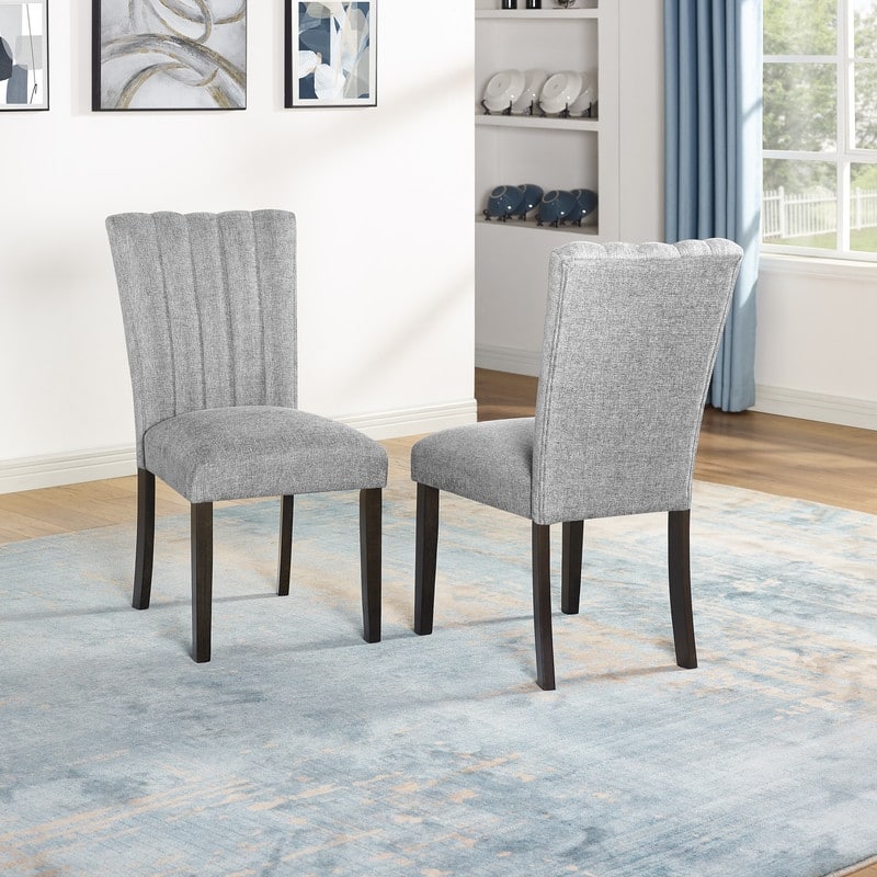 Best Quality Furniture Linen Dining Chairs **Set of 2**