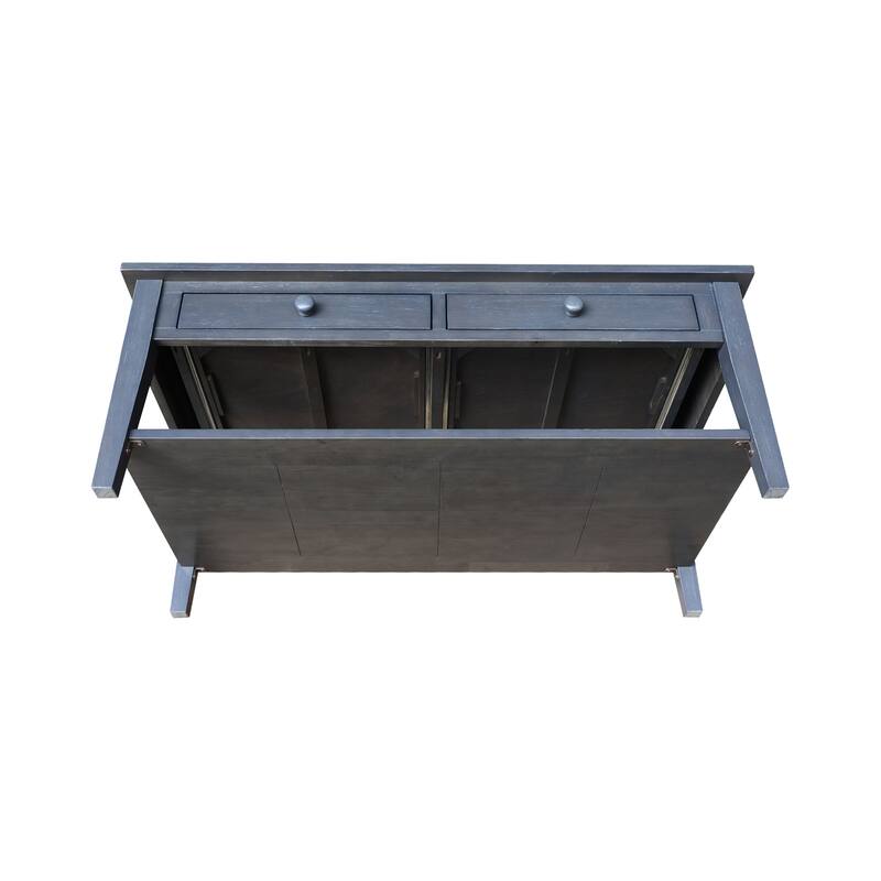 Spencer Solid Parawood Coffee Table - 48 in. W x 24 in. D x 19 in. H
