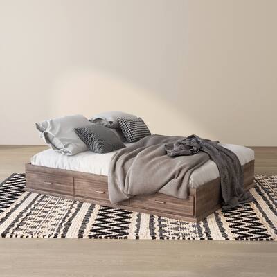 DH BASIC Contemporary 3-Drawer Storage Platform Bed by Denhour