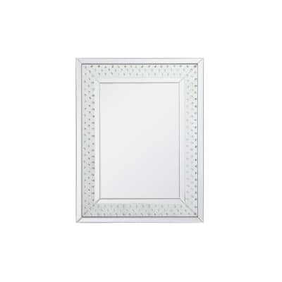 Elegant Lighting MR912836 Sparkle 28" W x 36" H Rectangular Framed