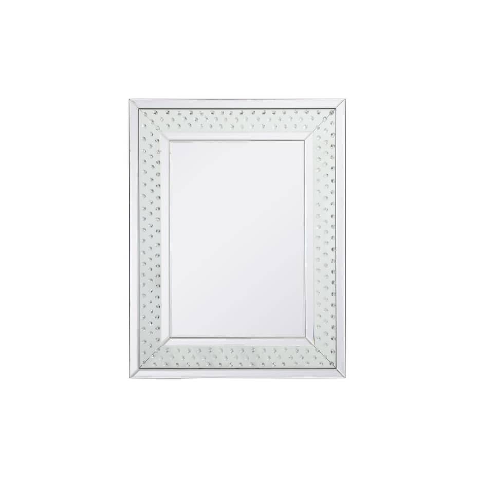 Elegant Lighting MR912836 Sparkle 28" W x 36" H Rectangular Framed