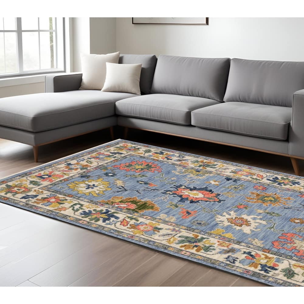 HomeRoots Oriental Traditional Rectangle Area Rug