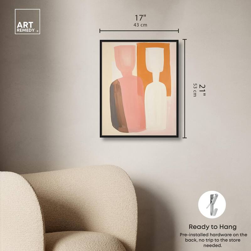 Peach Echoes II Canvas by Art Remedy